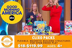 Clixo by Toyish Labs was featured on ABC's Good Morning America on October 19, 2023